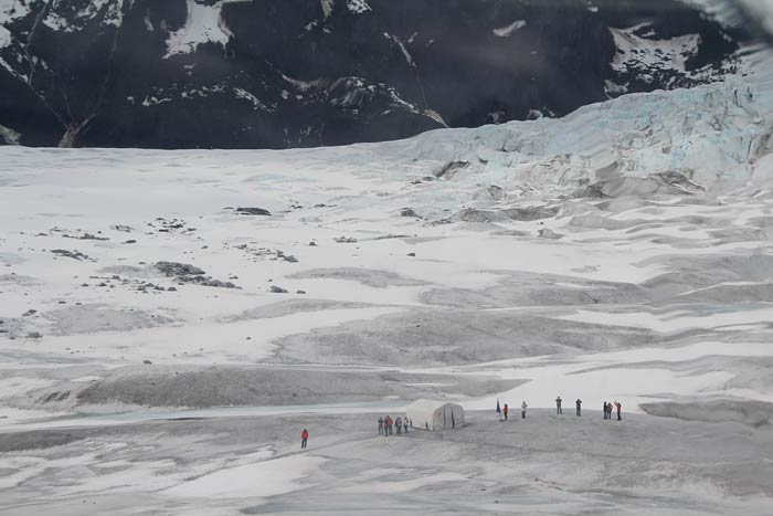helkoptervlucht van juneau naar mendenhall gletsjer
