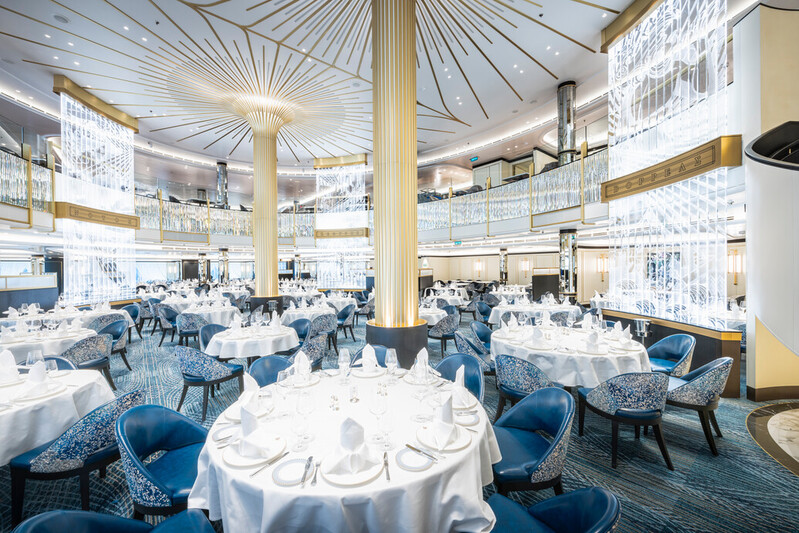 Britannia Restaurant van Cunard cruise schip Queen Anne