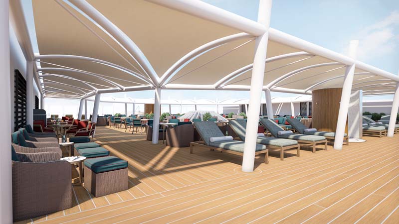 Grills Terrace op Cunard Line cruiseschip Queen Anne