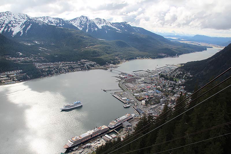 Uitzicht op Juneau Alaska