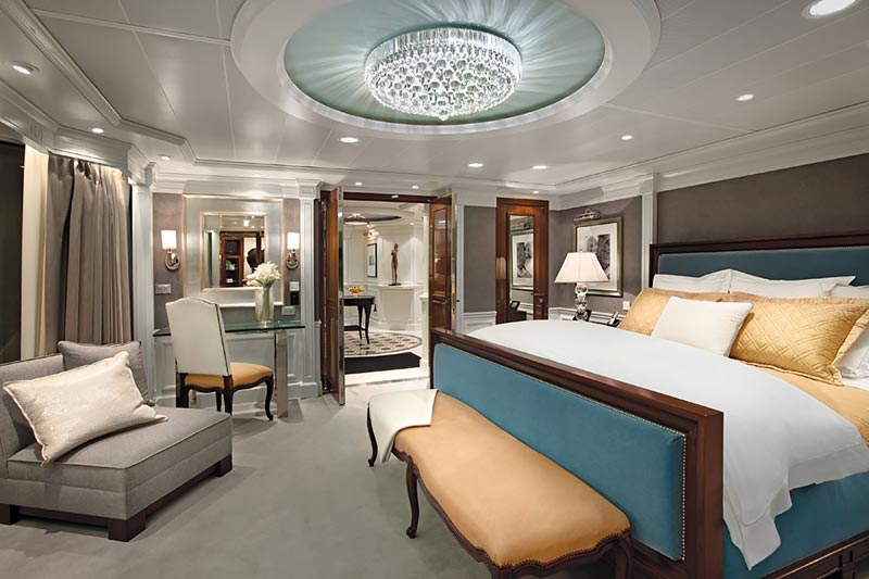Marina Owner's Suite slaapkamer - Oceania Cruises