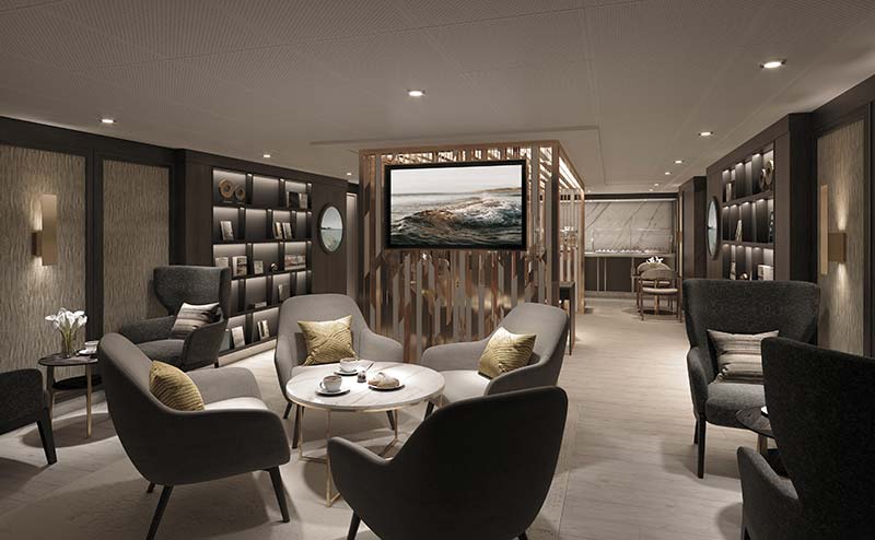 concierge level lounge op cruiseschip vista van oceania cruises