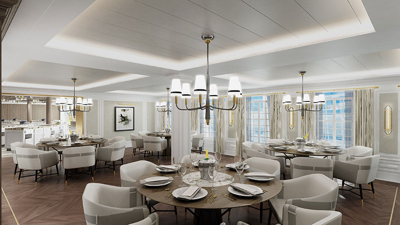 culinary center restaurant op cruiseschip vista van oceania cruises