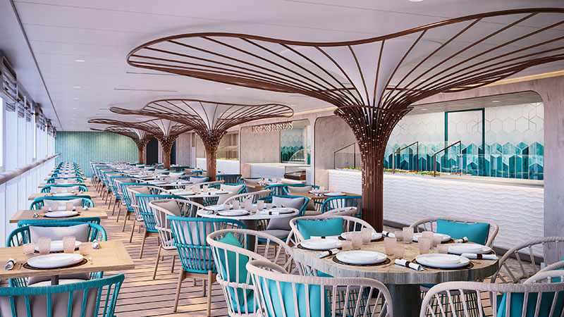 waves grill op cruiseschip vista van oceania cruises