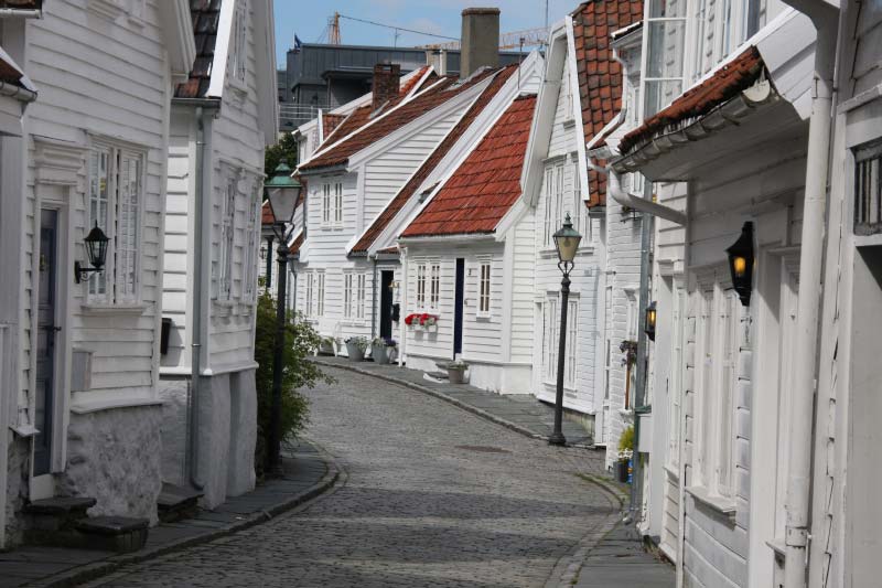 De oude stad van Stavanger, Noorwegen