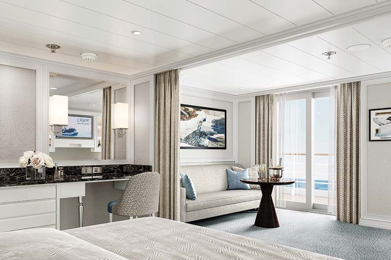 concierge suite op cruiseschip seven seas grandeur van regent seven seas cruises