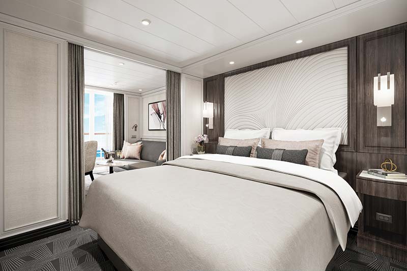 deluxe veranda suite op cruiseschip seven seas grandeur van regent seven seas cruises