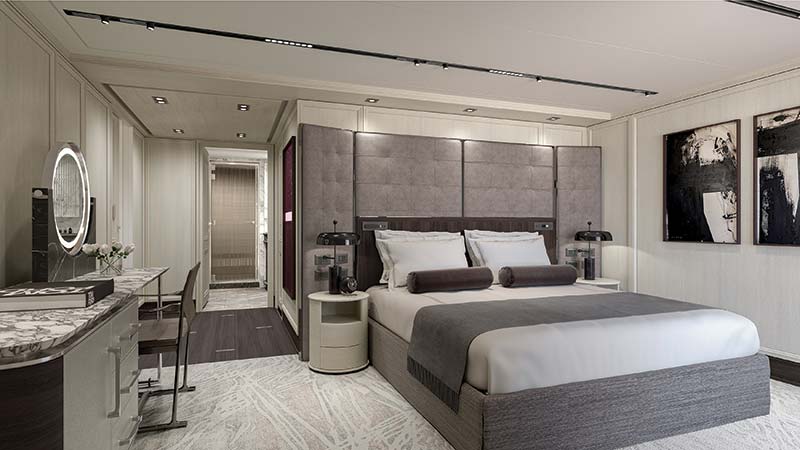 master suite op cruiseschip seven seas grandeur van regent seven seas cruises