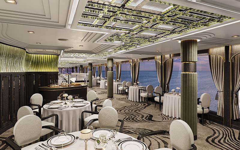 chartreuse frans specialiteitenrestaurant op cruiseschip seven seas grandeur van regent seven seas cruises
