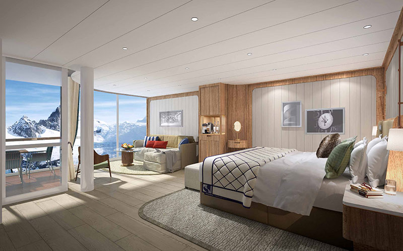 seabourn venture luxe expeditie cruiseschip panorama suite