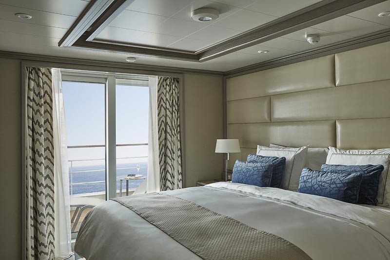 Silver Muse Owners Suite slaapkamer - Silversea Cruises