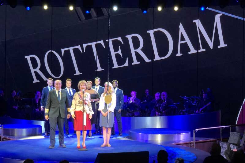Reisverslag: de doop van Holland America Line's nieuwe Rotterdam